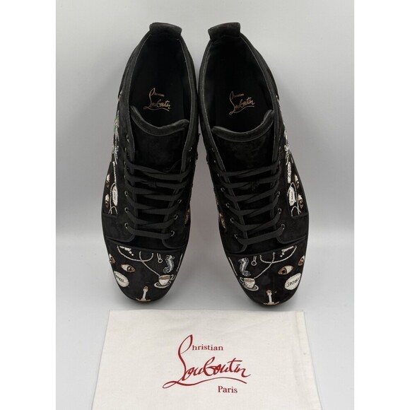 Authentic Christian Louboutin Limited Edition Embroidered Size EU 48; US 15